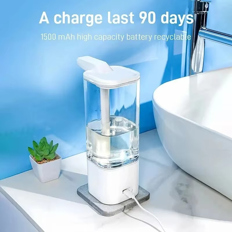 Automatic Soap Dispenser Infrared Sensing Foam Hand Sanitizer USB Rechargeable Foaming Hand Soap Dispenser For Home Bathrooms