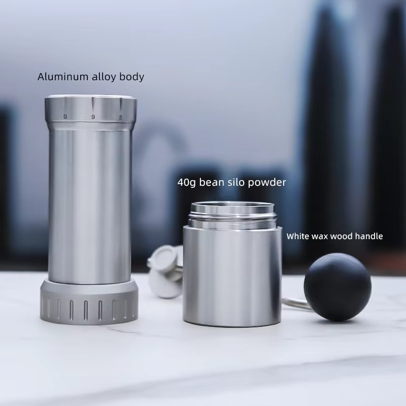 Manual Coffee Grinder – CNC Stainless Steel Burr, Adjustable Settings, Modern Design