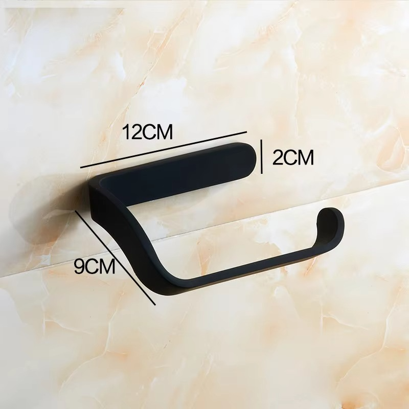 Gold Toilet Paper Holder bathroom toilet roll paper holder Bathroom Accessories simple design one hand tear MJ