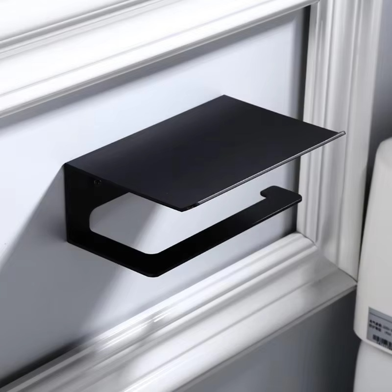 AT44-Tissue Holder Wall-Mounted Bathroom Accessories Mobile Phone Rack Toilet Rack Tissue Bo