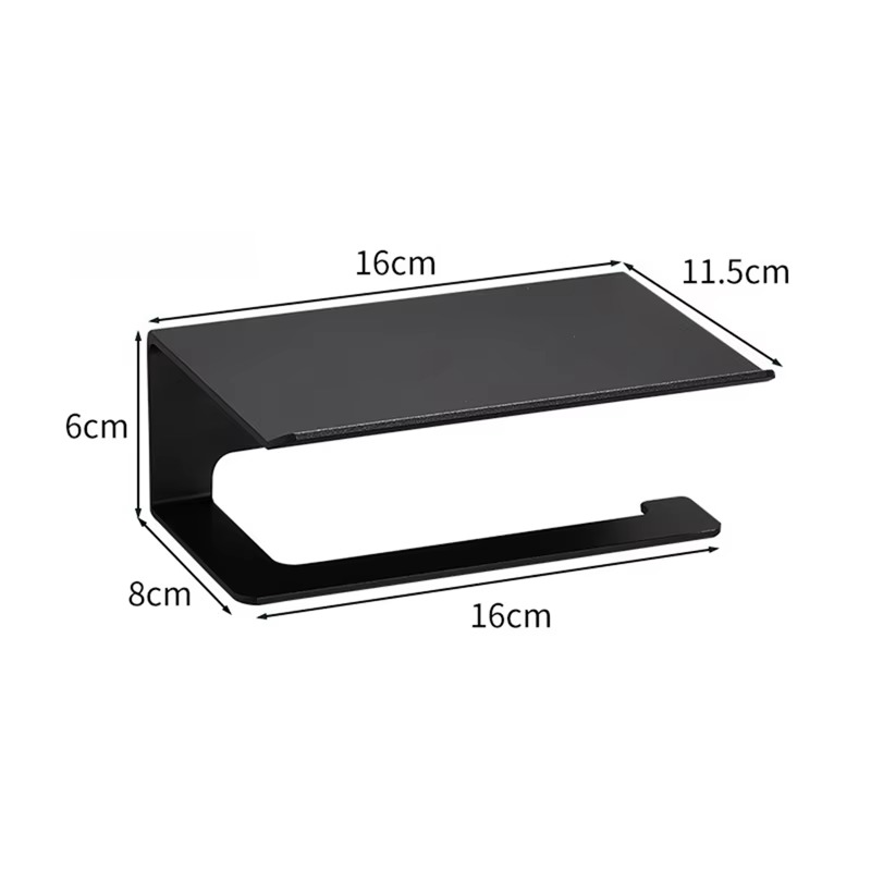 AT44-Tissue Holder Wall-Mounted Bathroom Accessories Mobile Phone Rack Toilet Rack Tissue Bo