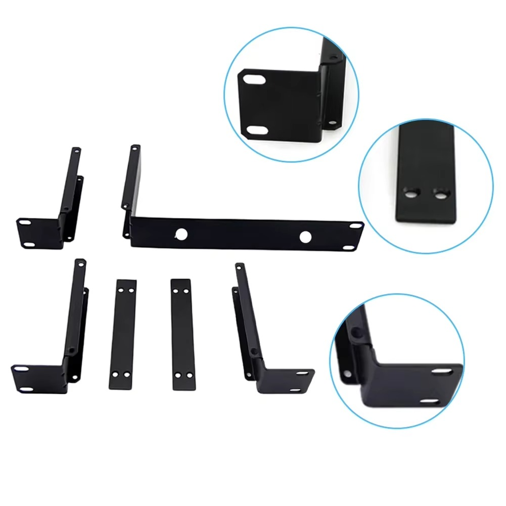 1 Pcs Rack Mounting Bracket Metal Frame For SLX4 Metal Black Wireless Receiver Wireless Microphone Audio Accessories