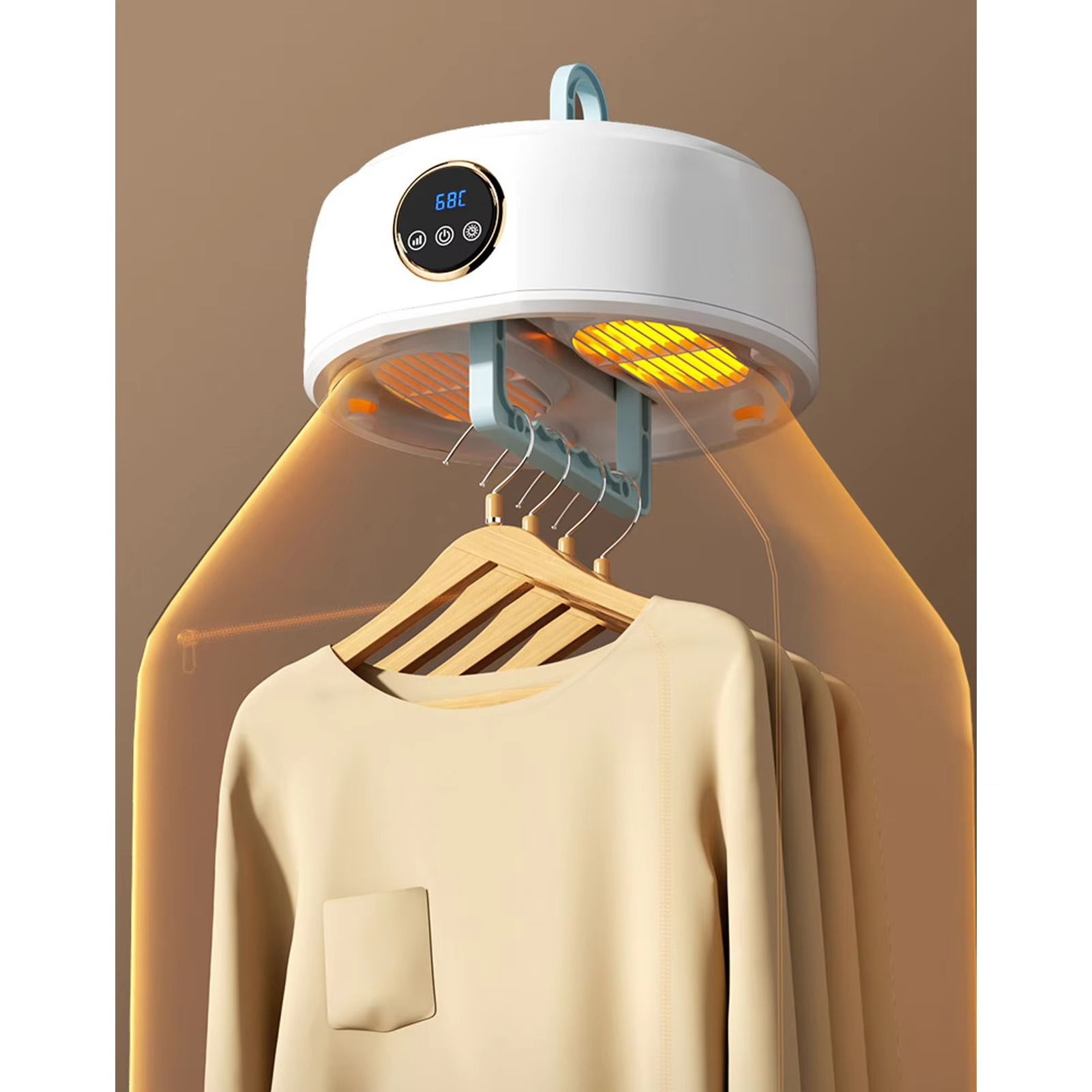 Portable Mini Clothes Dryer - Compact & Foldable Electric Laundry Drying Machine for Home, Travel, - Fast & Energy Efficient