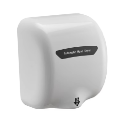 Automatic High Speed Hand Dryer with White Thermoset (BMC)Cover and 1.1 Noise Reduction Nozzle, 1300W, 220V/50HZ