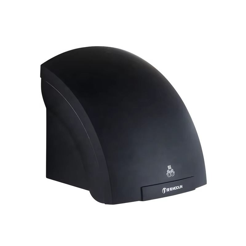 Bathroom Automatic Airblade Hand Dryer Black For Toilet