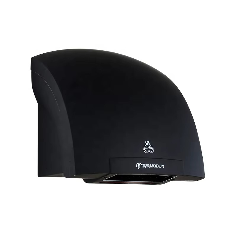Bathroom Automatic Airblade Hand Dryer Black For Toilet