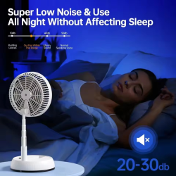 Portable Foldable Standing Fan 7200mAh high-capacity Remote control bedroom office outdoor camping USB charging fan