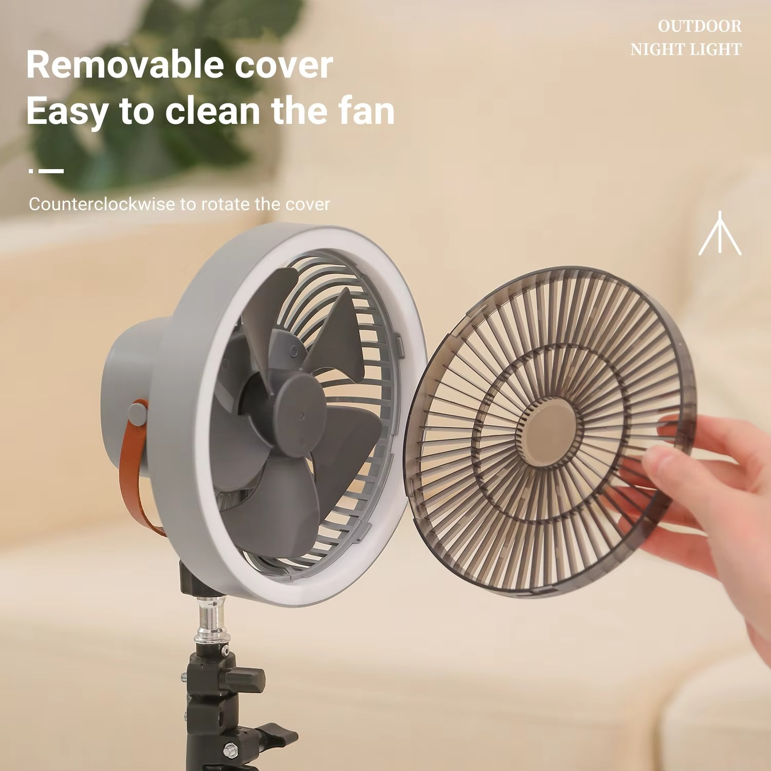 Home Appliance Electric Standing Floor Fan USB Rechargeable 10000mAh Battery Wireless Portable Tripod Camping Fan Ventilador