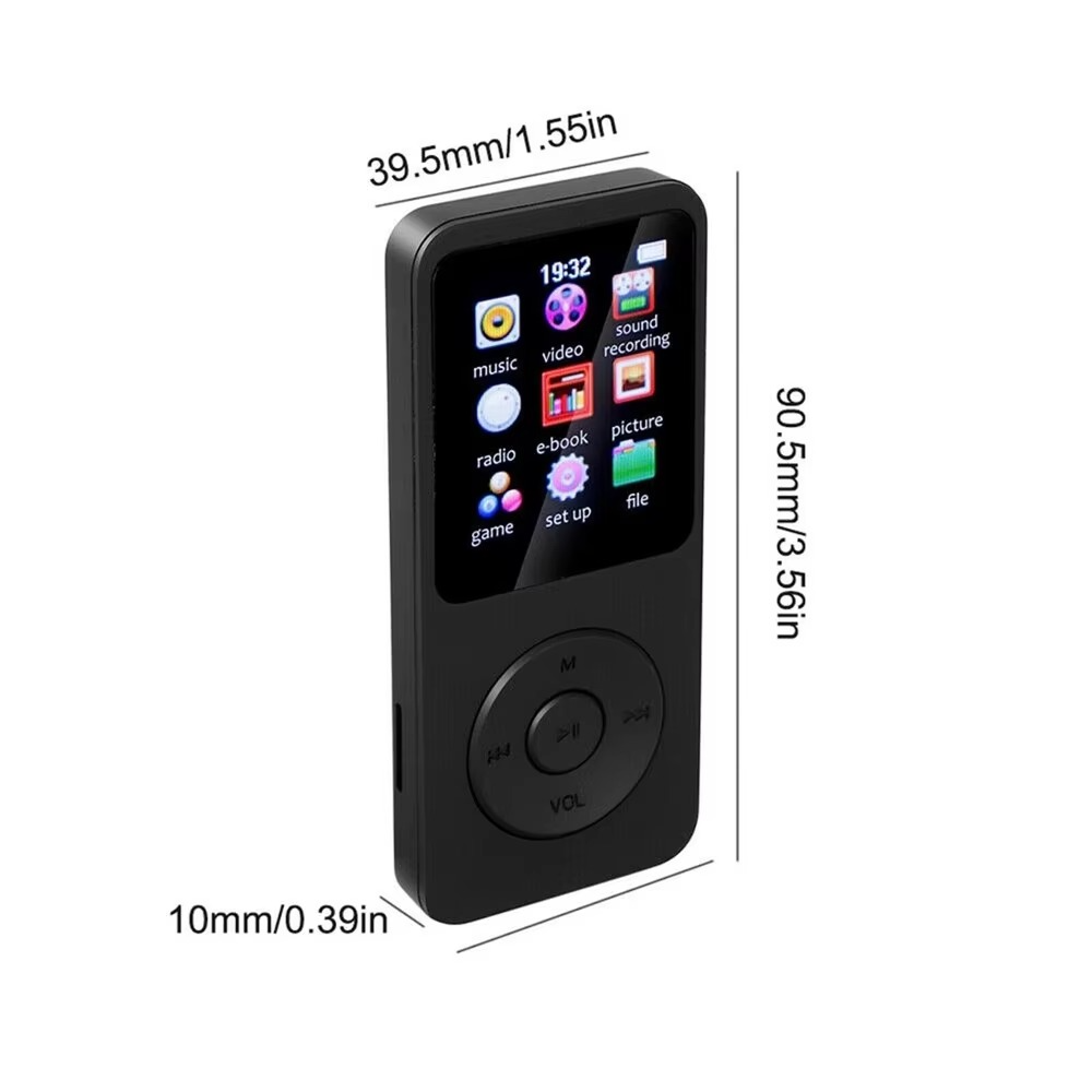 MP3 Player Support 128GB Bluetooth MP4 MP3 Lossless Music Players FM Radio Recorder Sport Hf