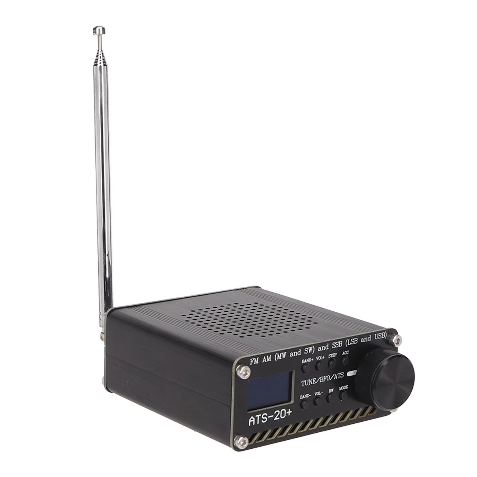 ATS 20+ Radio Receiver Easy To Read Portable World Band Digital Receiver Professional Lightweight for Home for Outdoor Camping