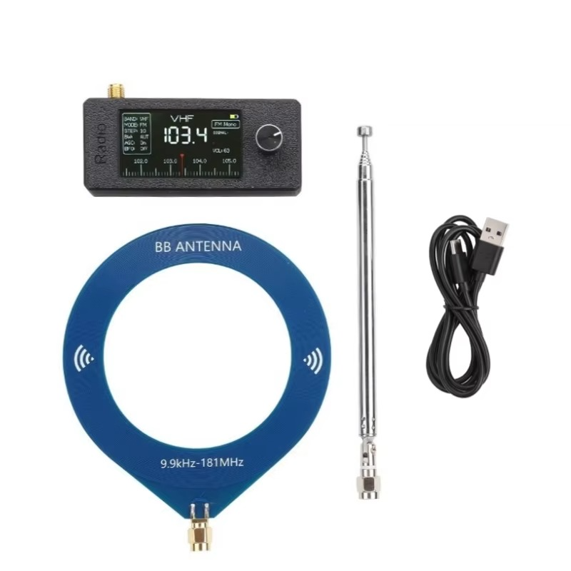 Updated Version ATS-mini V2 0.5-108MHz SI4732 Mini Radio Pocket SSB Radio with 2pcs Antenna FM/AM All Band ESP32 Radio Receiver