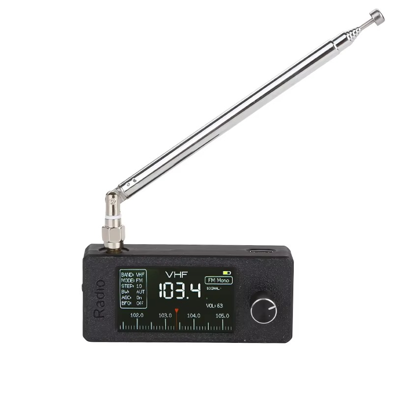 Updated Version ATS-mini V2 0.5-108MHz SI4732 Mini Radio Pocket SSB Radio with 2pcs Antenna FM/AM All Band ESP32 Radio Receiver