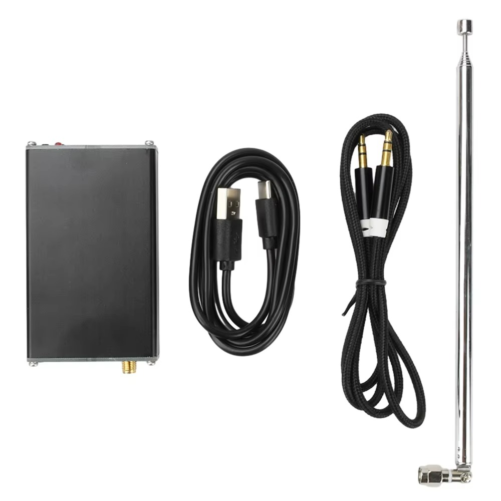 2000m FM Transmitter 0.5W with Digital Display Stereo 76-108MHz TYPE-C Radio Broadcast Campus Station