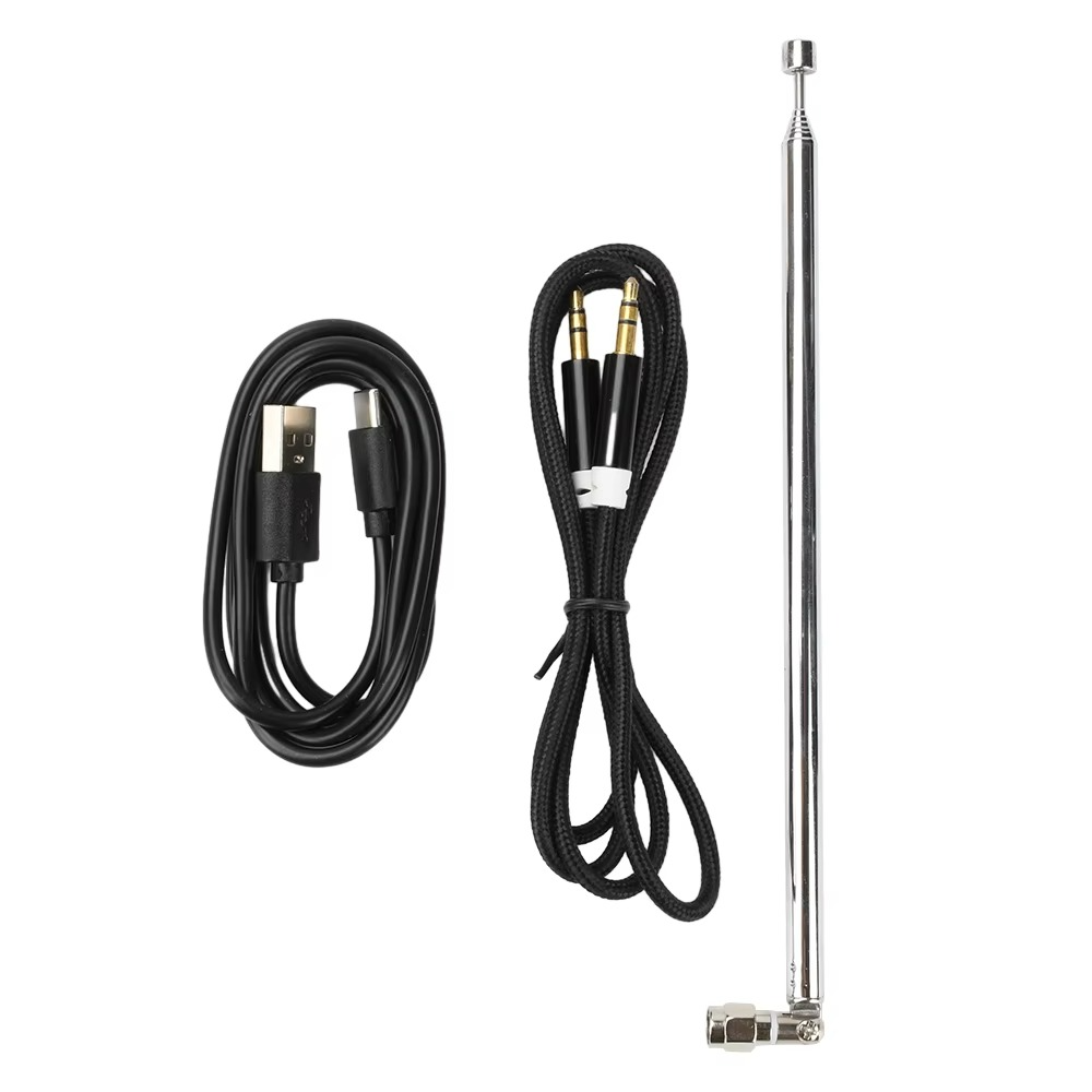 2000m FM Transmitter 0.5W with Digital Display Stereo 76-108MHz TYPE-C Radio Broadcast Campus Station