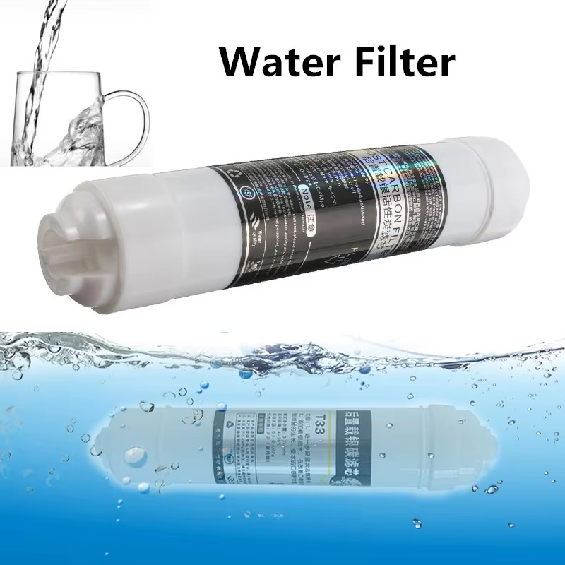 For Home Kitchen Water Purifier 10inch T33 Rear Activated Carbon Filter