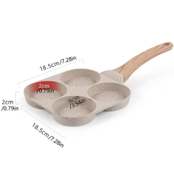 1Pc 4 Holes Egg Pancake Pan Frying Nonstick Pans Skillet Pot 4 Eggs Stove Omelet Ham Maker For Kitchen Cooking Too