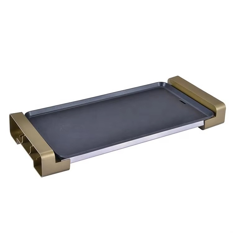 Indoor Household Flat Smokeless Simple Design BBQ Heat Control Electric Grill Griddle