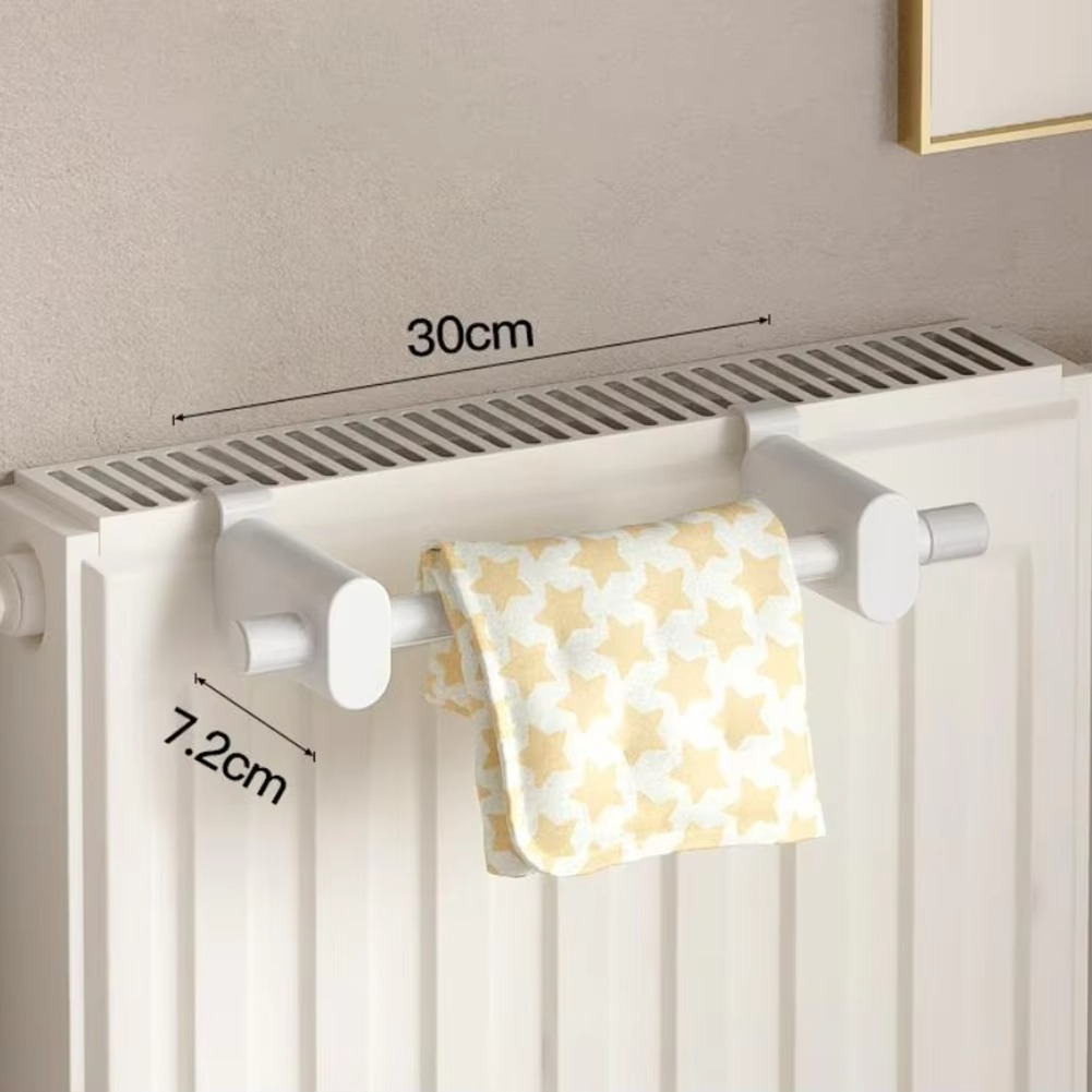 Heating Towel Holder 30cm Radiator Towel Rail Carbon Steel Heating Towel Rail For Radiator Heating Hanging Towel Warmer White