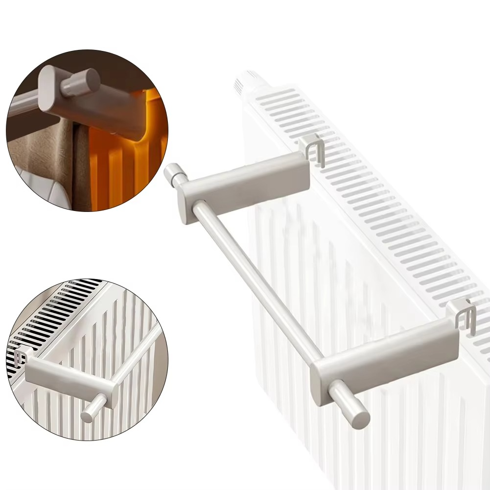 Heating Towel Holder 30cm Radiator Towel Rail Carbon Steel Heating Towel Rail For Radiator Heating Hanging Towel Warmer White