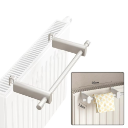Heating Towel Holder 30cm Radiator Towel Rail Carbon Steel Heating Towel Rail For Radiator Heating Hanging Towel Warmer White