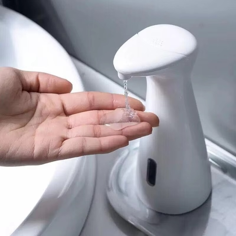 Automatic Sensor Soap Dispenser White High Quality Abs Waterproof Hand Soap Sensor Bathroom Smart Wash Handpiece(no battery