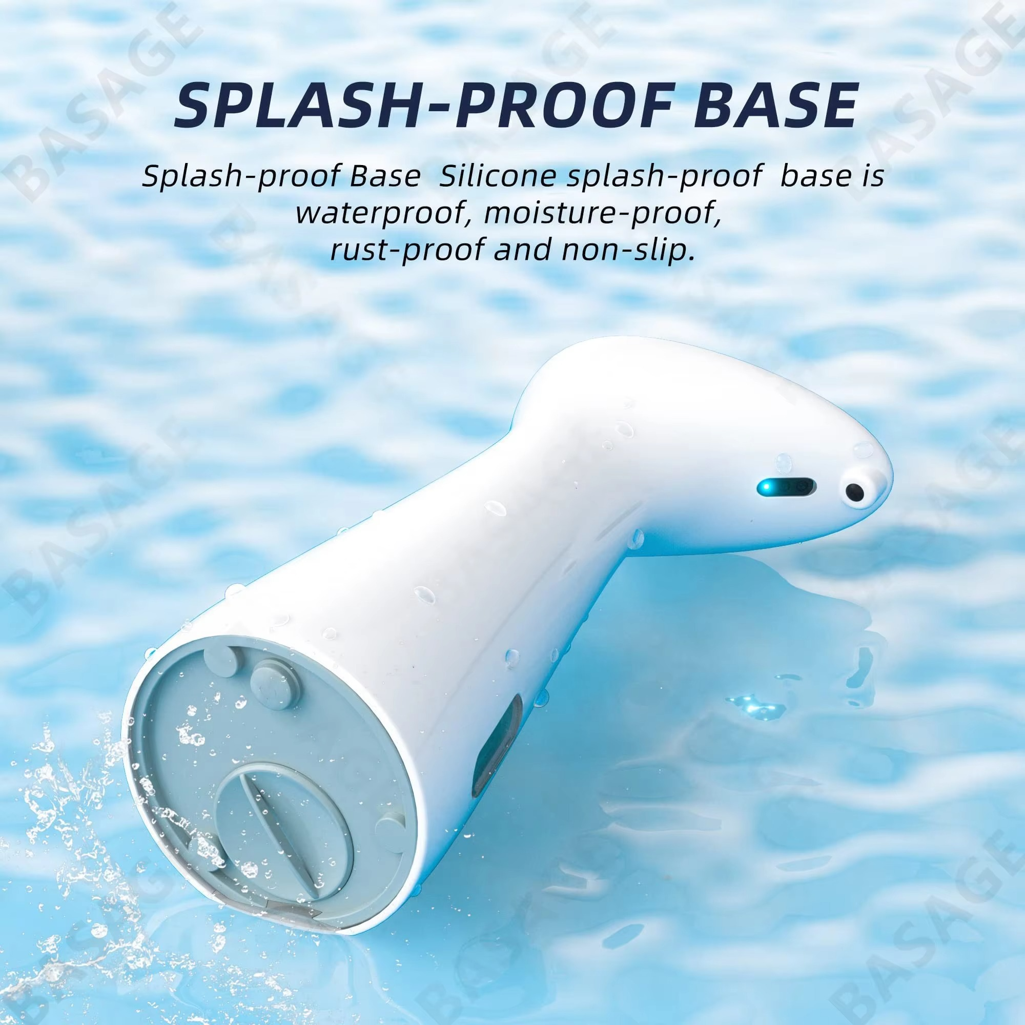 Automatic Sensor Soap Dispenser White High Quality Abs Waterproof Hand Soap Sensor Bathroom Smart Wash Handpiece(no battery