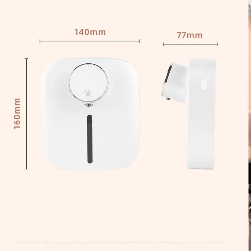 Inductive smart soap dispenser waterproof USB charging wall mounted small foam mobile phone washing bathroom supplies 300ml