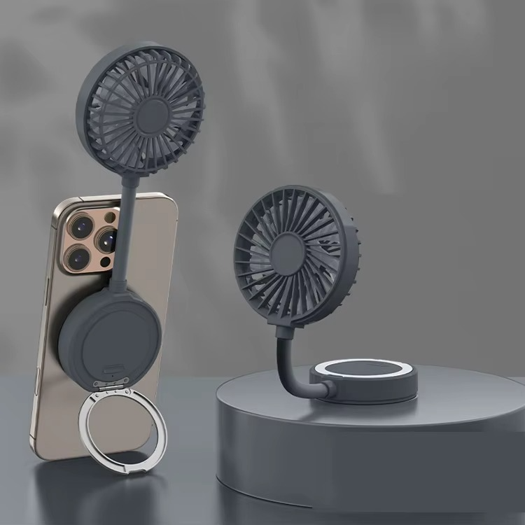 Handheld Stand Desktop Mini Fan Classroom USB Rechargeable Desktop Small Fan Folding Magnetic Small Fan Student Bedroom Game