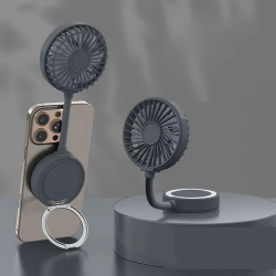Handheld Stand Desktop Mini Fan Classroom USB Rechargeable Desktop Small Fan Folding Magnetic Small Fan Student Bedroom Game