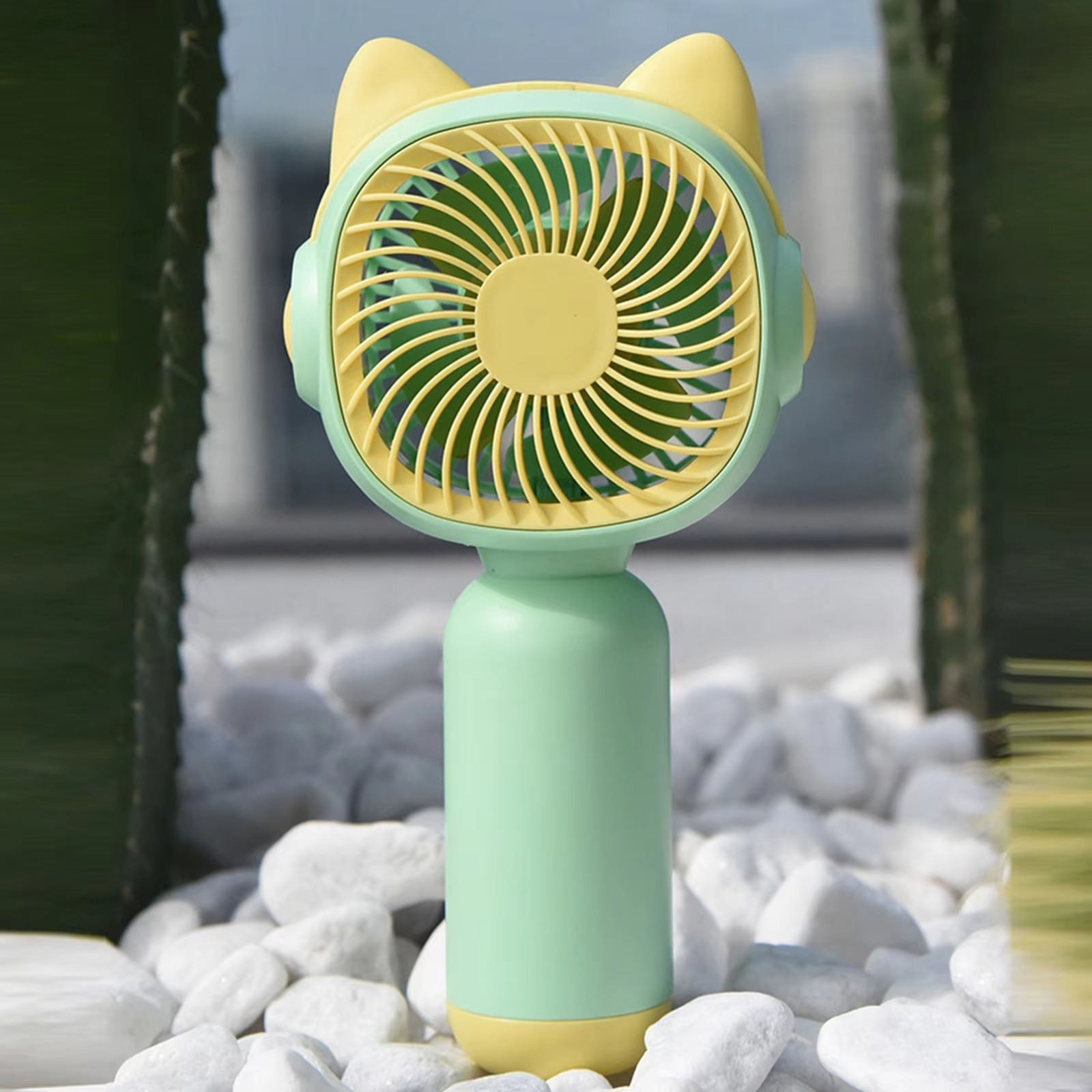 Handheld Small Fan Portable USB Charging Fan Phone Stand Making Fan Summer Outdoor Travel Small Fan Home Dormitory Office Fan