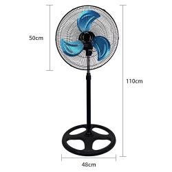 3 in 1 Rechargeable Electric Fan 18 Inch Room Portable Stand Floor Air Circulator Fan for Home