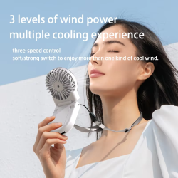 Foldable Silent TEC Cooling Fan Desktop Phone Stand Neck Fan Portable Office Desktop Portable Portable Long Lif Fan Usb Charging