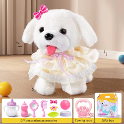 Interactive Robot Dog Toy for Kids Realistic Electronic Pets with Walking Lick Barking Music Best Gift for Boys Girls 3 Years