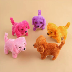 2025 New Cute Funny Walking Dog Barking Toy Electric Robot Dog Children Kids Toys Electronic Pets Toy Will Walk