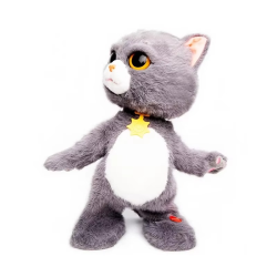 Classic Cute Robot Cat Electric Plush Pet Cat Can Walking Singing Songs Dancing Sound Effect Electric Cute Pet Boy Girl Gifts
