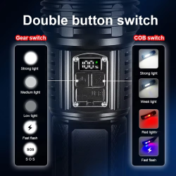 New 990000000LM High Power Led Flashlights 15000mah Battery 2000W Tactical Flashlight Emergency Spotlight Most Powerful Lantern