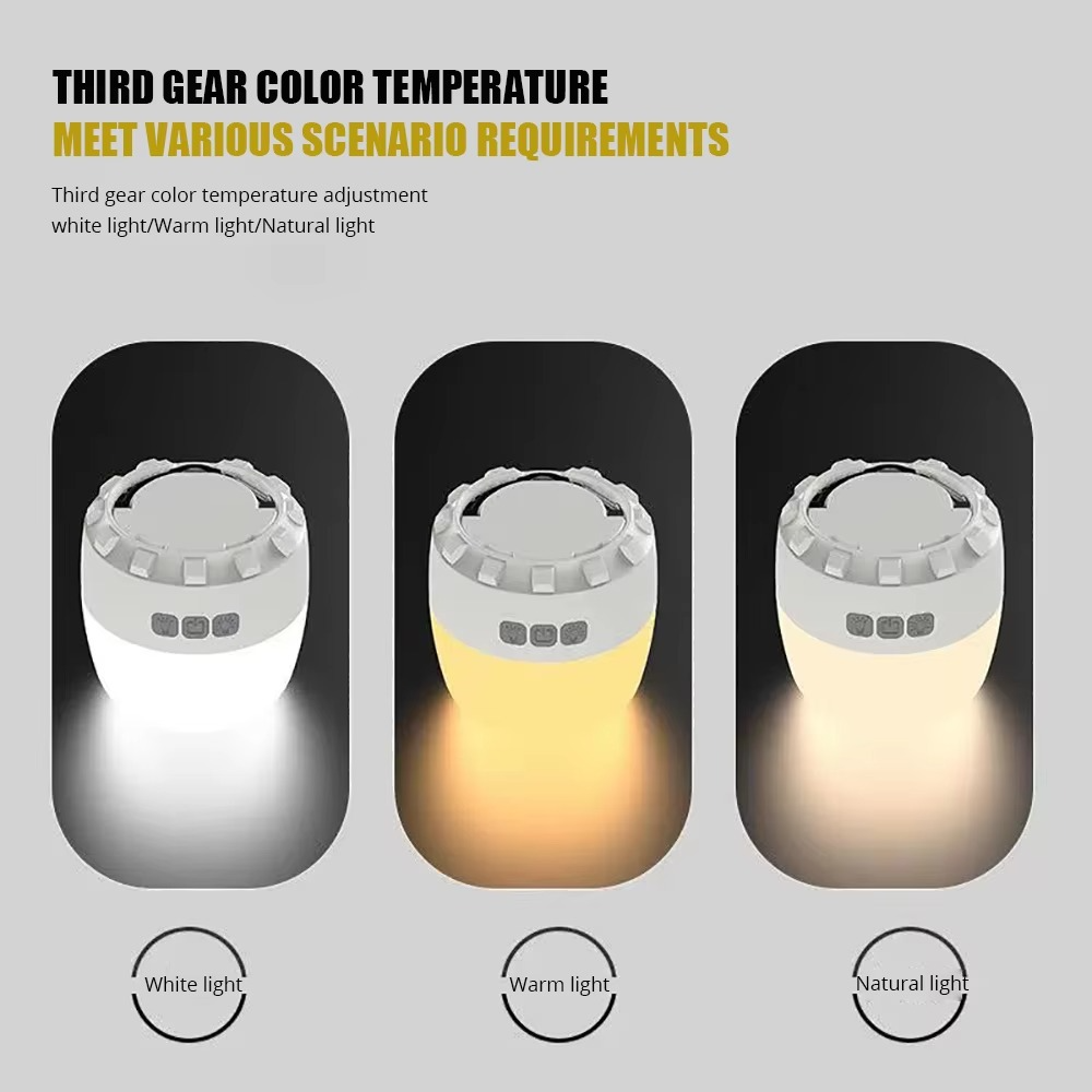 2024 New15000mah Camping Light USB Rechargeable 230 Hours With 3Colors Flashlight For Outdoor Tent Lamp Magnet Emergency Lantern