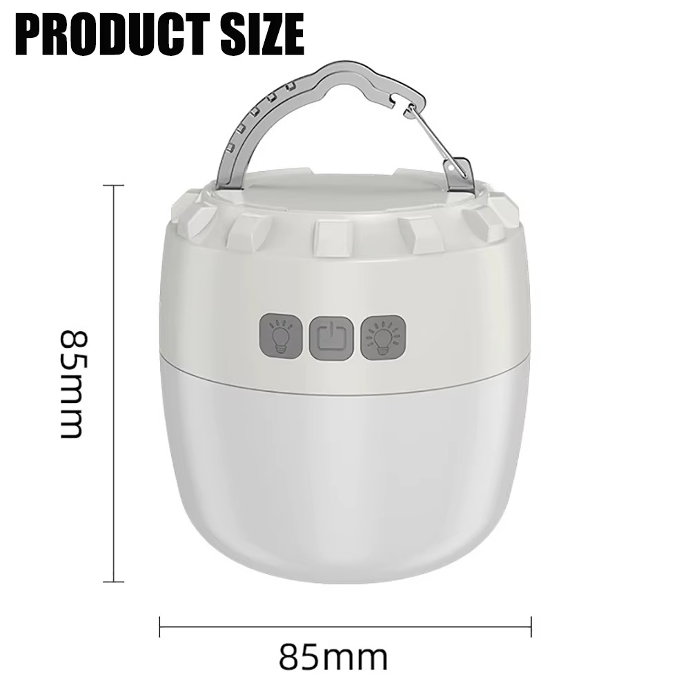 2024 New15000mah Camping Light USB Rechargeable 230 Hours With 3Colors Flashlight For Outdoor Tent Lamp Magnet Emergency Lantern