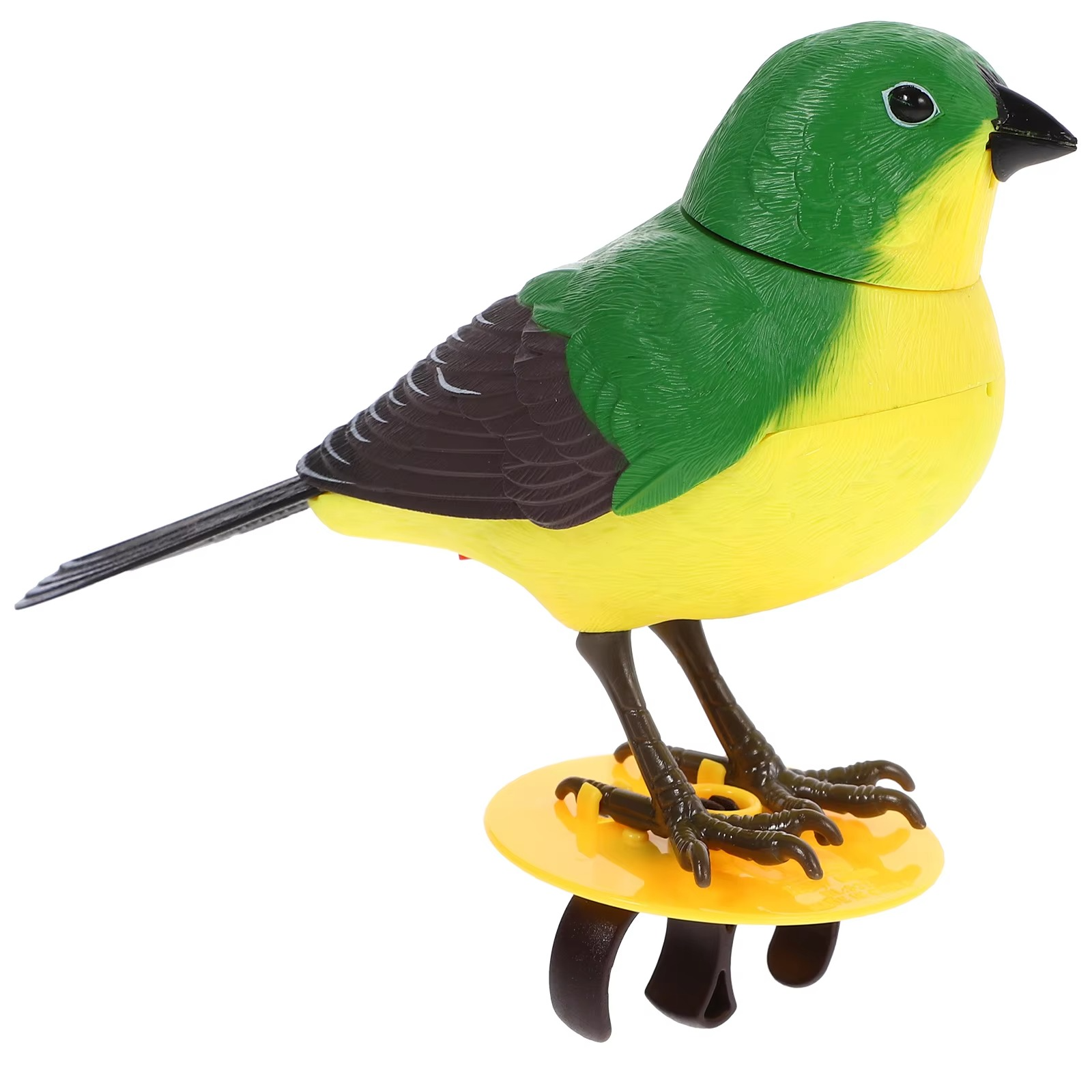 Plastic Voice Activated Singing Bird Toy Electronic Plaything Bird Figurine Decor Stimulation Electric Bird Toys Funny