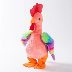 Robot Chicken Pet Toys Electronic Screaming Rooster Electric Funny Dance Sing Plush Toy Music Soft Animal For Kids Birthday Gift