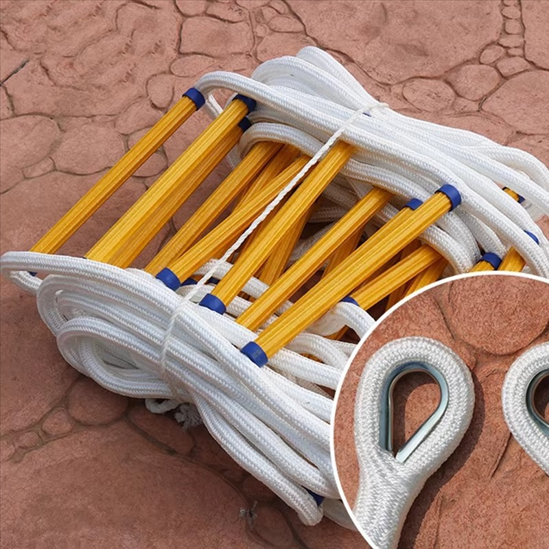 FAAJ-Rope Ladder, Emergency Fire Escape Ladder, Flame Retardant Safety Rope Ladder, Fast Deployment,Ladder Escape Ladder,3M