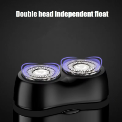 Men's Double Floating Head Electric Shaver USB Rechargeable Dry Wet Beard Shaving Machine Body Face Hair Removal Trimmer Razor