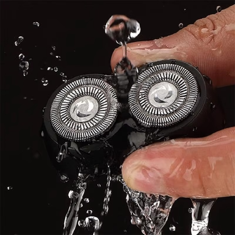 Men's Double Floating Head Electric Shaver USB Rechargeable Dry Wet Beard Shaving Machine Body Face Hair Removal Trimmer Razor