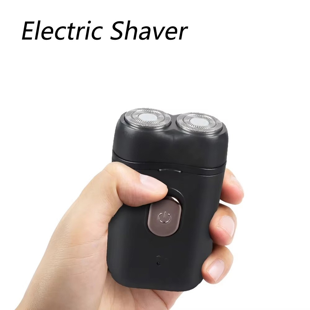 Men's Double Floating Head Electric Shaver USB Rechargeable Dry Wet Beard Shaving Machine Body Face Hair Removal Trimmer Razor