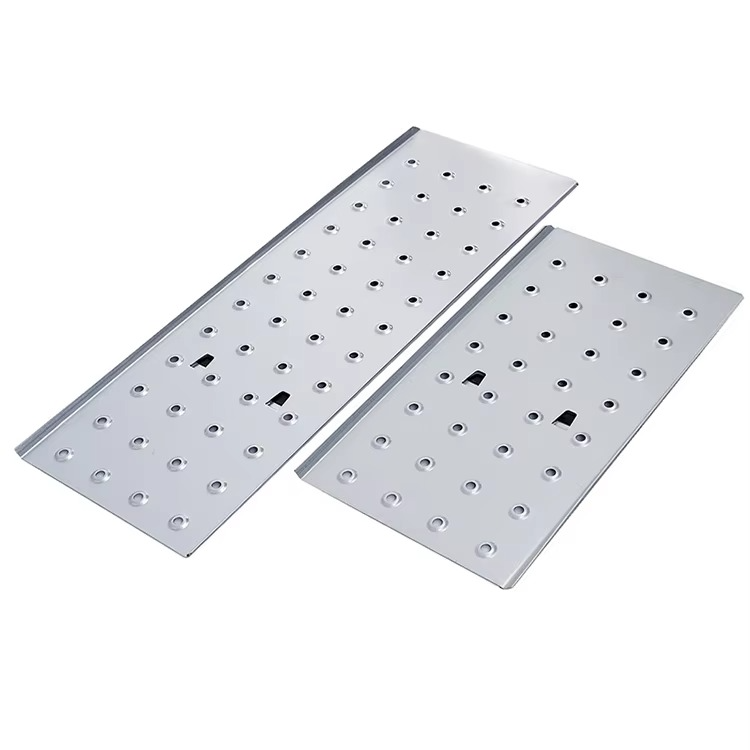 Modern Multifunctional Aluminum Alloy Transformer Ladder with Work Platform Features Folding and Telescopic Ladders