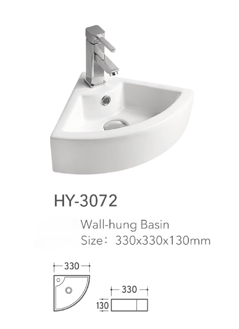 Triangle Basin Small Unit Bathroom Sink Balcony Corner Mini Sink Wall Hanging Corner Basin Wall Hanging Type Wash Basin Bathroom
