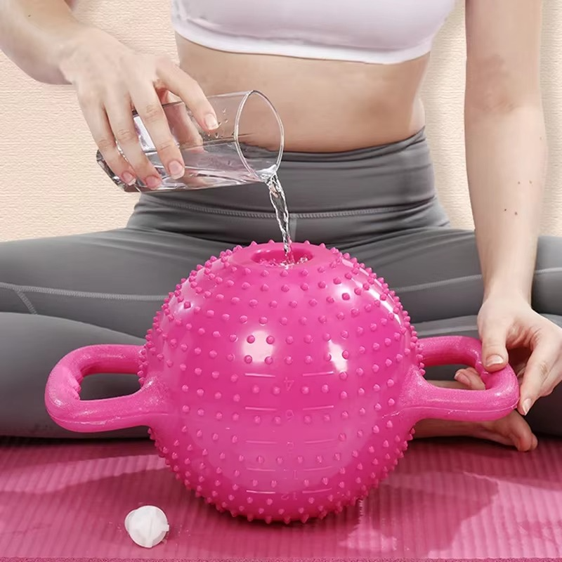 Water-Filled Weight Lifting Kettlebell Massage Adjustable Dumbbell Pilates Yoga Woman Sports Fitness Strength Training Equipment