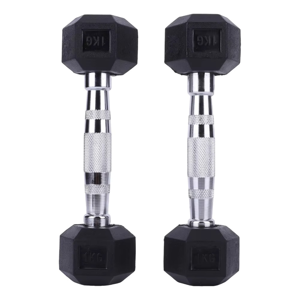 Hex Dumbbell Set Non-slip Handle Fitness Dumbbell Ergonomic Rubber Coated Dumbbell Exercise Dumbbell for Strength Training