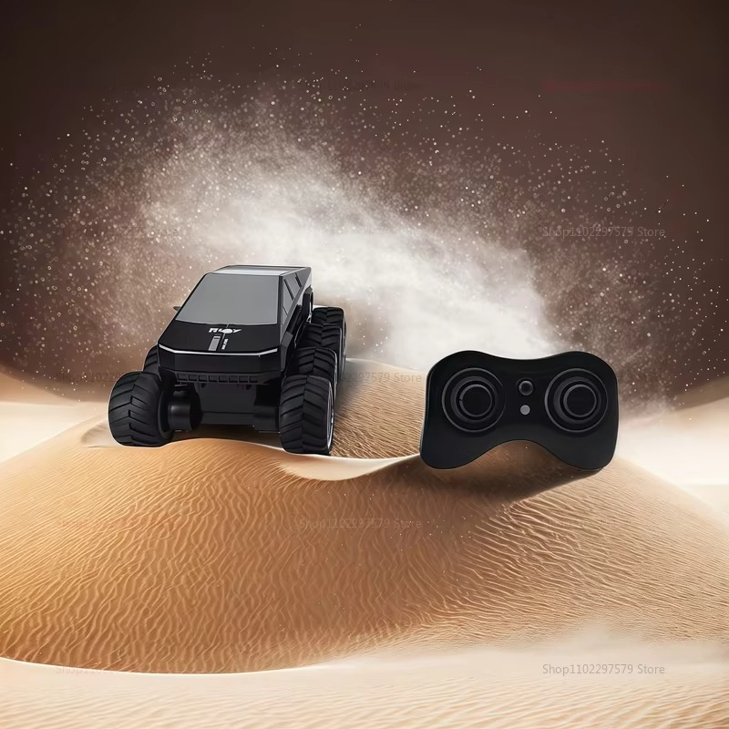 2025 New 8Wheel Cyber RC Truck 8WD Amphibious Monster Off-Road Water Play Toy RC Car Kids Birthday Gifts Remote Control Vehicle