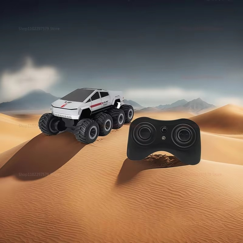 2025 New 8Wheel Cyber RC Truck 8WD Amphibious Monster Off-Road Water Play Toy RC Car Kids Birthday Gifts Remote Control Vehicle